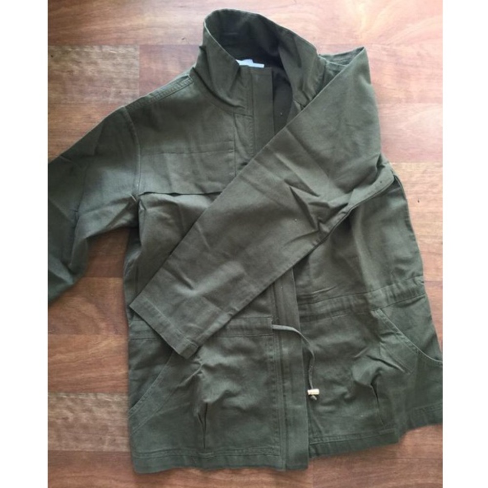 urban outfitters aina utilitarian olive jacket - Picture 2 of 8